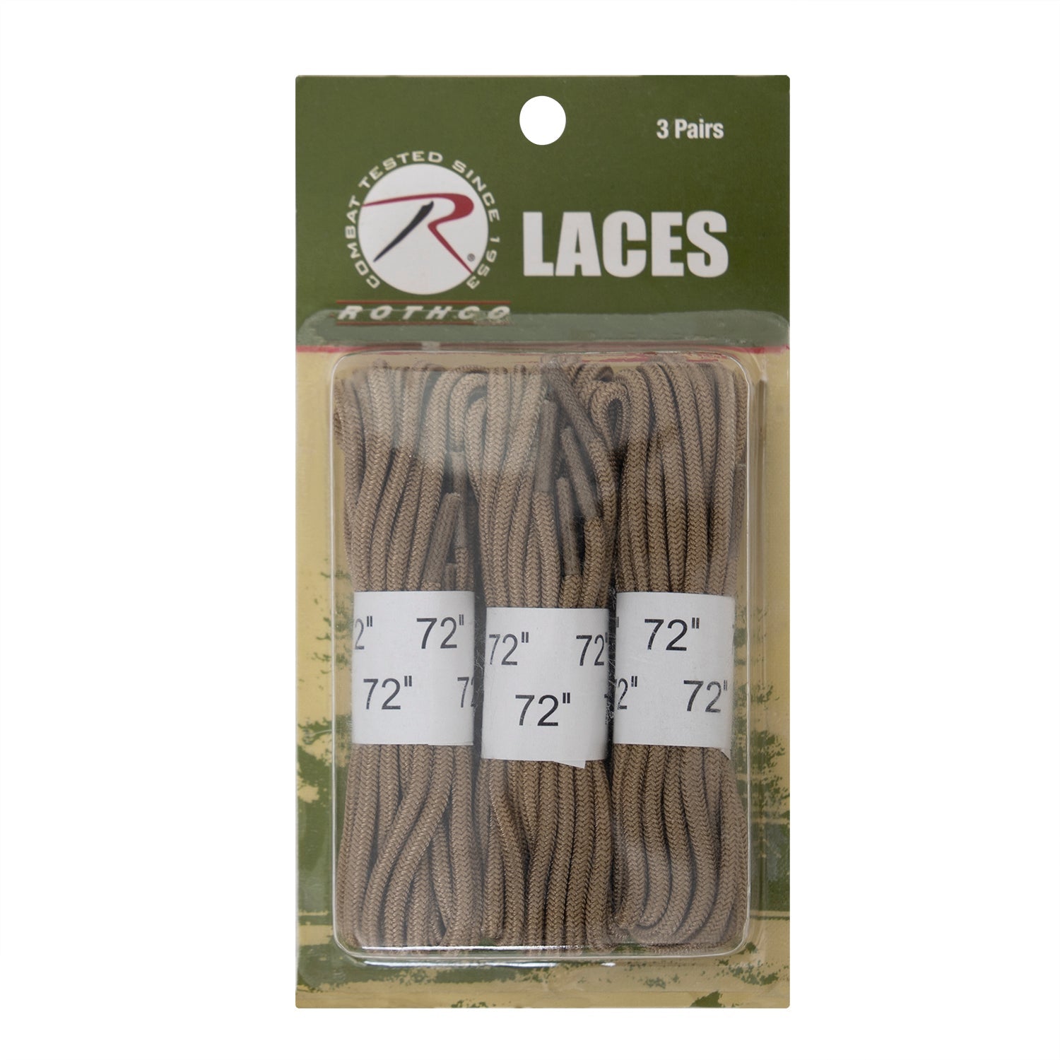 Rothco 72" Boot Laces - 3 Pack LARSON TACTICAL SUPPLY