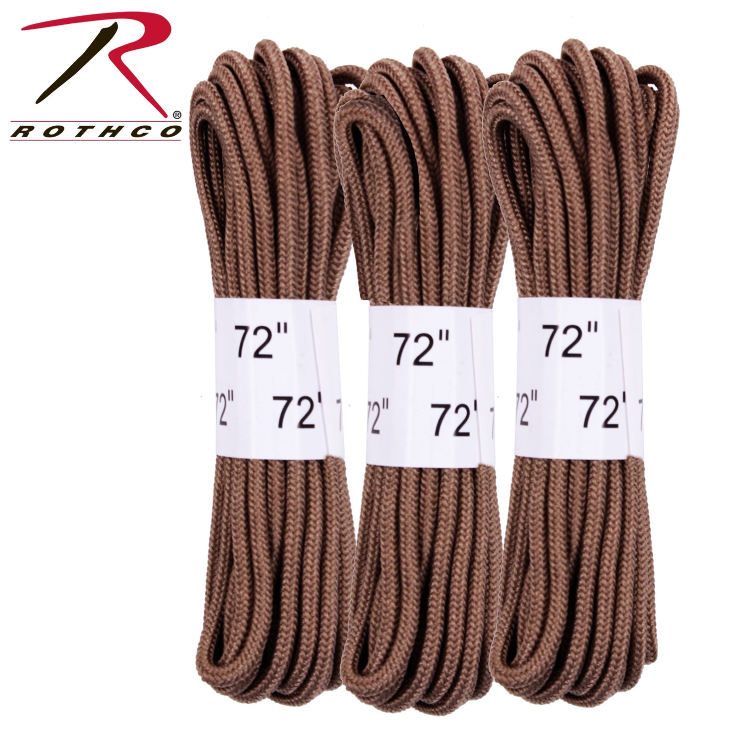 Rothco 72" Boot Laces - 3 Pack LARSON TACTICAL SUPPLY