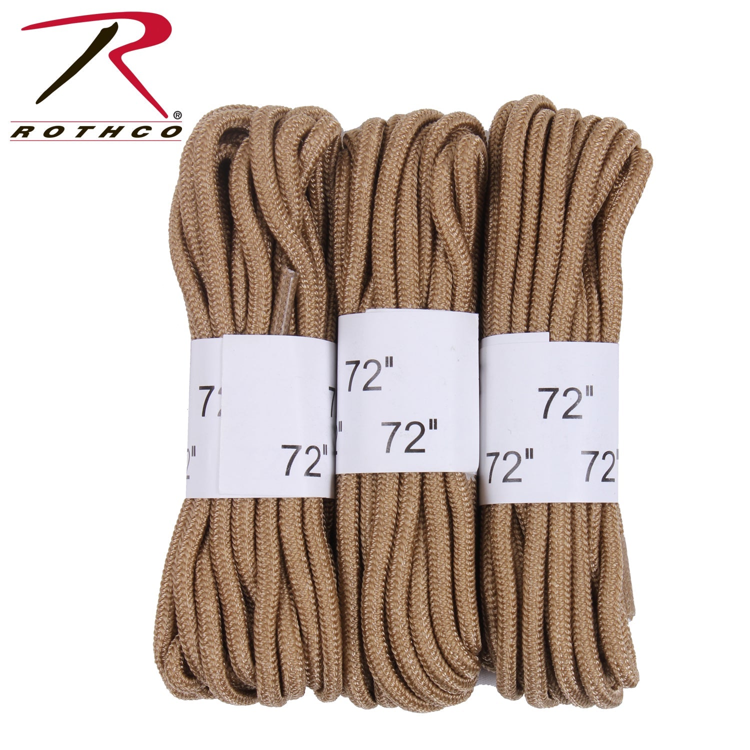 Rothco 72" Boot Laces - 3 Pack LARSON TACTICAL SUPPLY