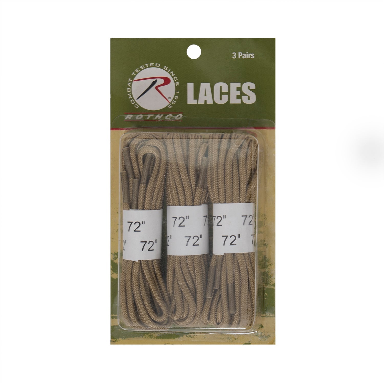 Rothco 72" Boot Laces - 3 Pack LARSON TACTICAL SUPPLY