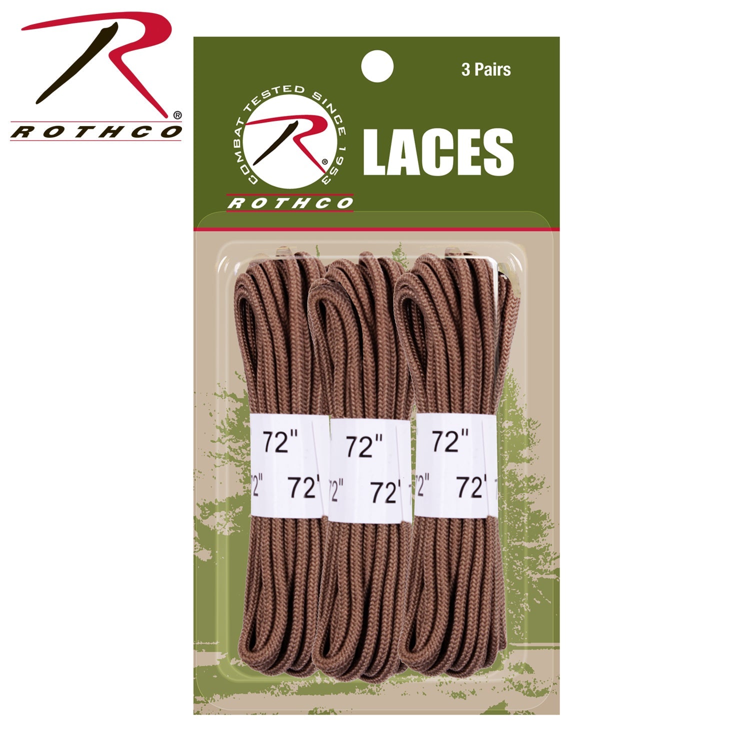Rothco 72" Boot Laces - 3 Pack LARSON TACTICAL SUPPLY