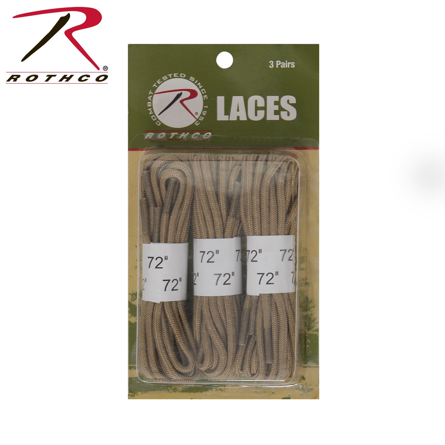 Rothco 72" Boot Laces - 3 Pack LARSON TACTICAL SUPPLY