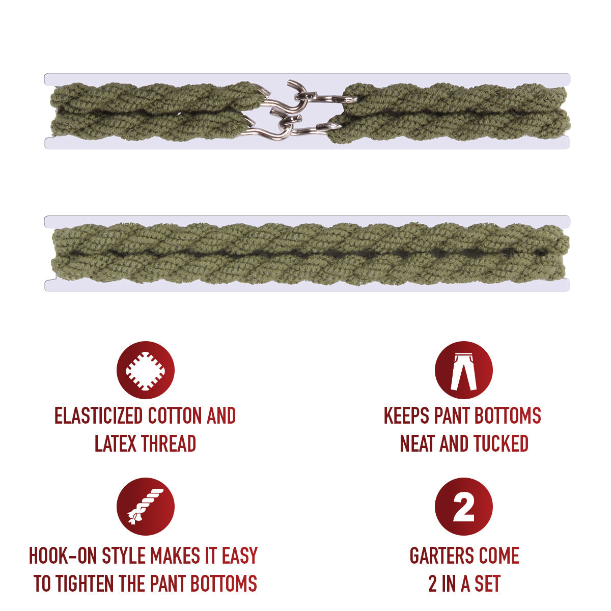 Rothco Blousing Garter Straps LARSON TACTICAL SUPPLY