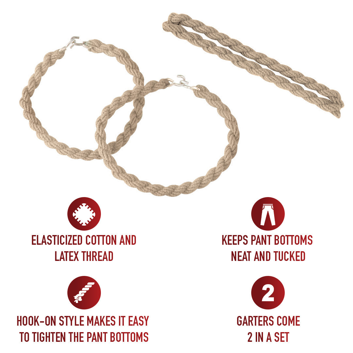 Rothco Blousing Garter Straps LARSON TACTICAL SUPPLY