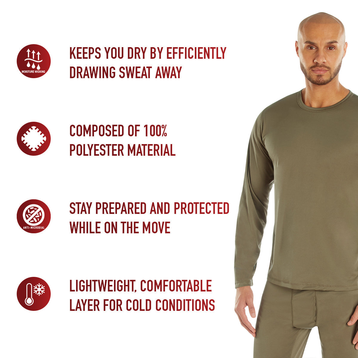 Rothco Gen III Silk Weight Underwear Top LARSON TACTICAL SUPPLY