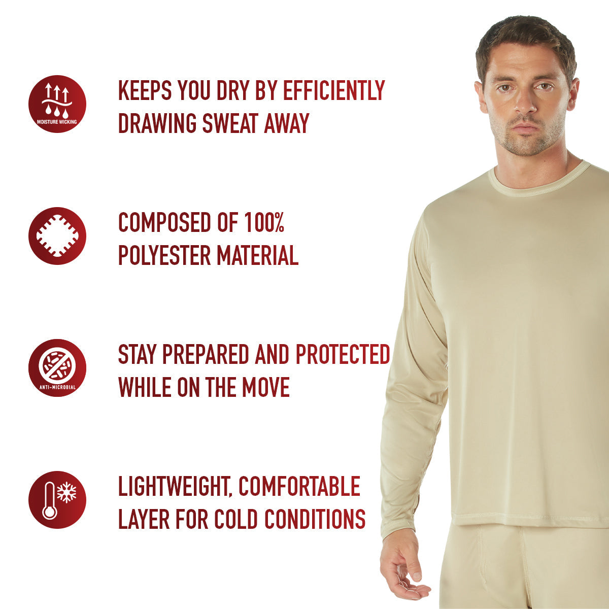 Rothco Gen III Silk Weight Underwear Top LARSON TACTICAL SUPPLY