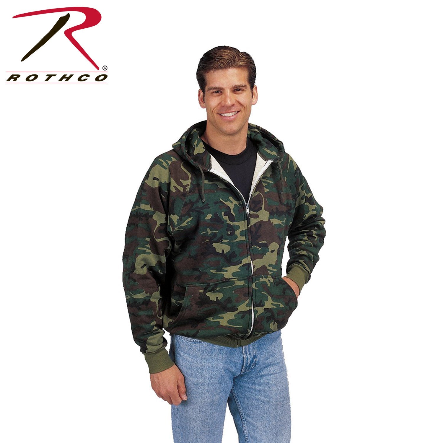 Rothco Thermal Lined Full-Zip Hoodie LARSON TACTICAL SUPPLY