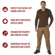 Rothco G.I. Style Acrylic V-Neck Sweater LARSON TACTICAL SUPPLY