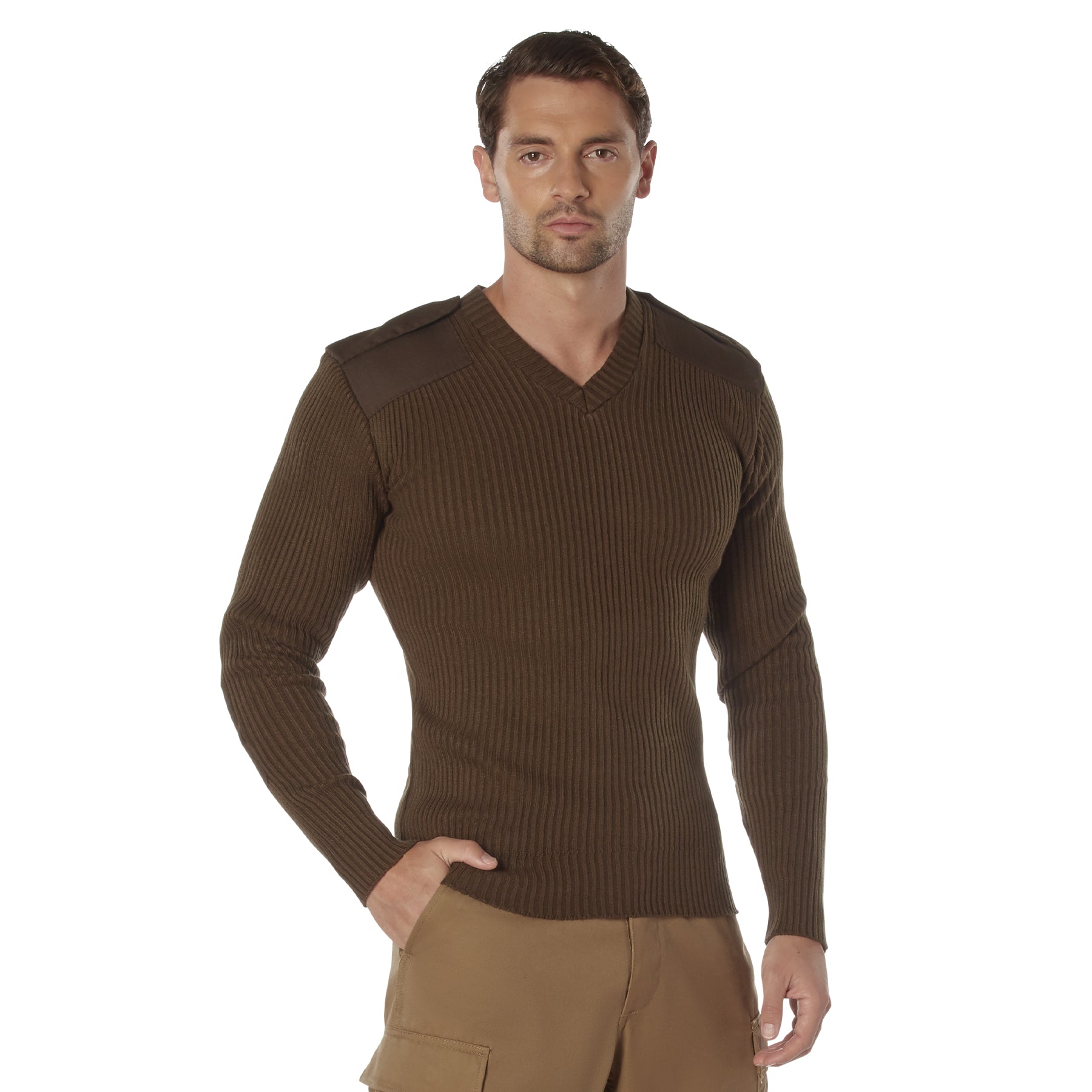Rothco G.I. Style Acrylic V-Neck Sweater LARSON TACTICAL SUPPLY
