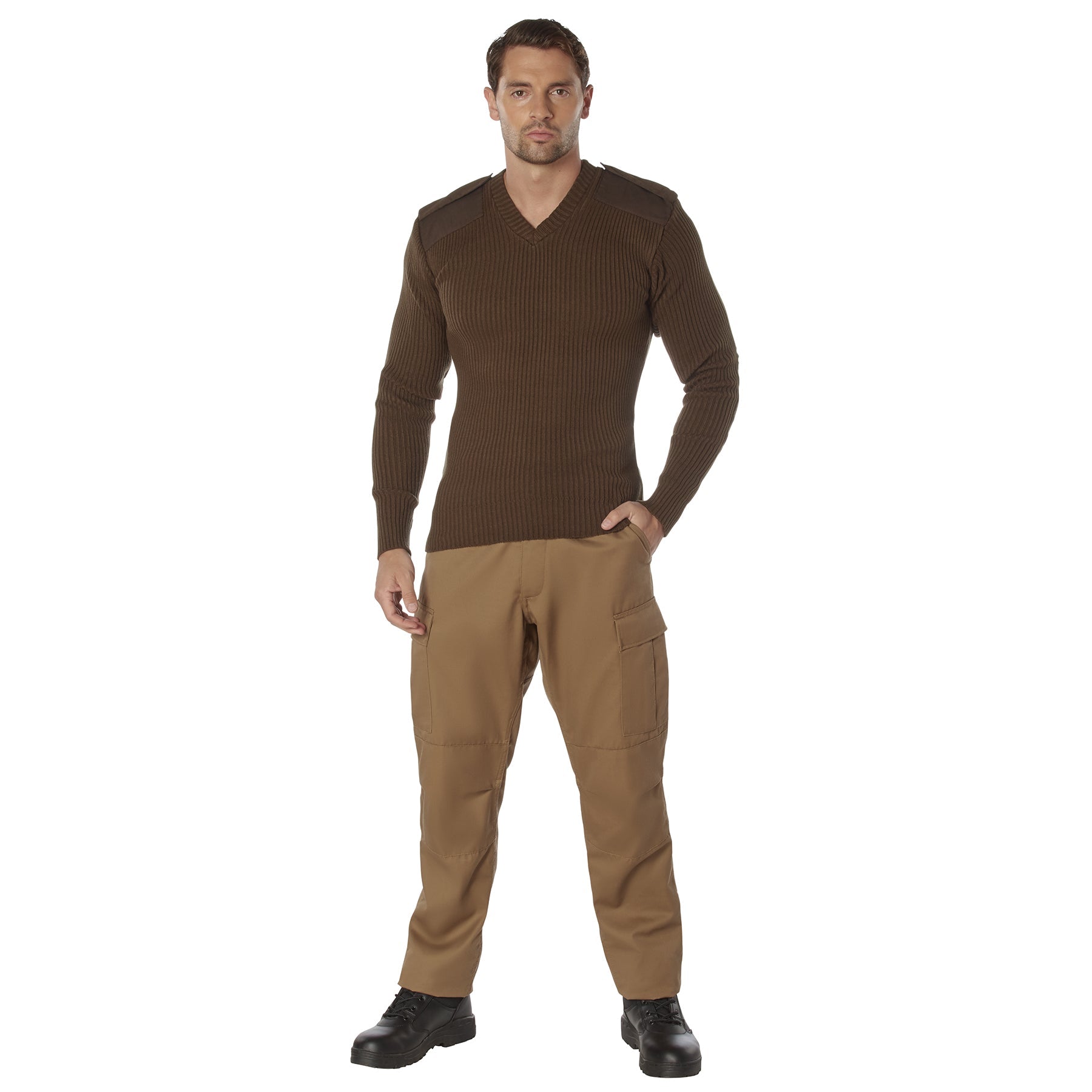 Rothco G.I. Style Acrylic V-Neck Sweater LARSON TACTICAL SUPPLY