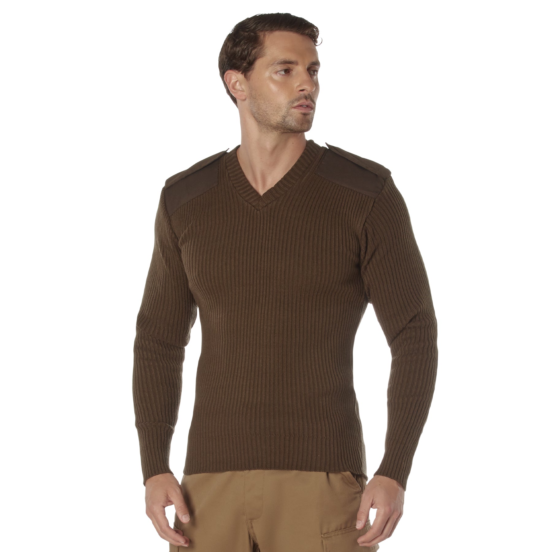 Rothco G.I. Style Acrylic V-Neck Sweater LARSON TACTICAL SUPPLY