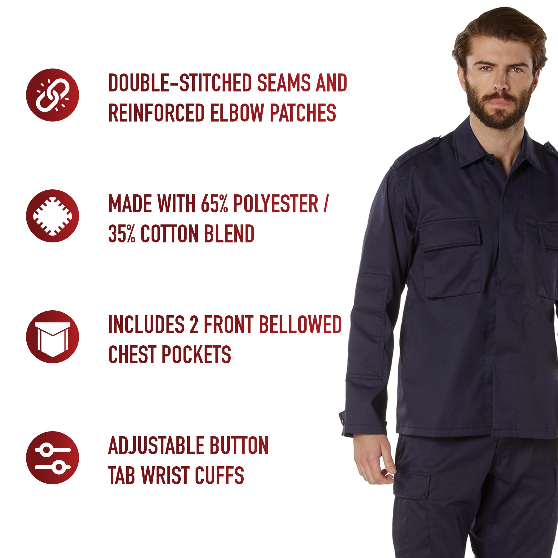 Rothco Tactical 2 Pocket BDU (Battle Dress Uniform) Shirt LARSON TACTICAL SUPPLY