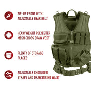 Rothco Cross Draw MOLLE Tactical Vest LARSON TACTICAL SUPPLY