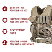 Rothco Cross Draw MOLLE Tactical Vest LARSON TACTICAL SUPPLY