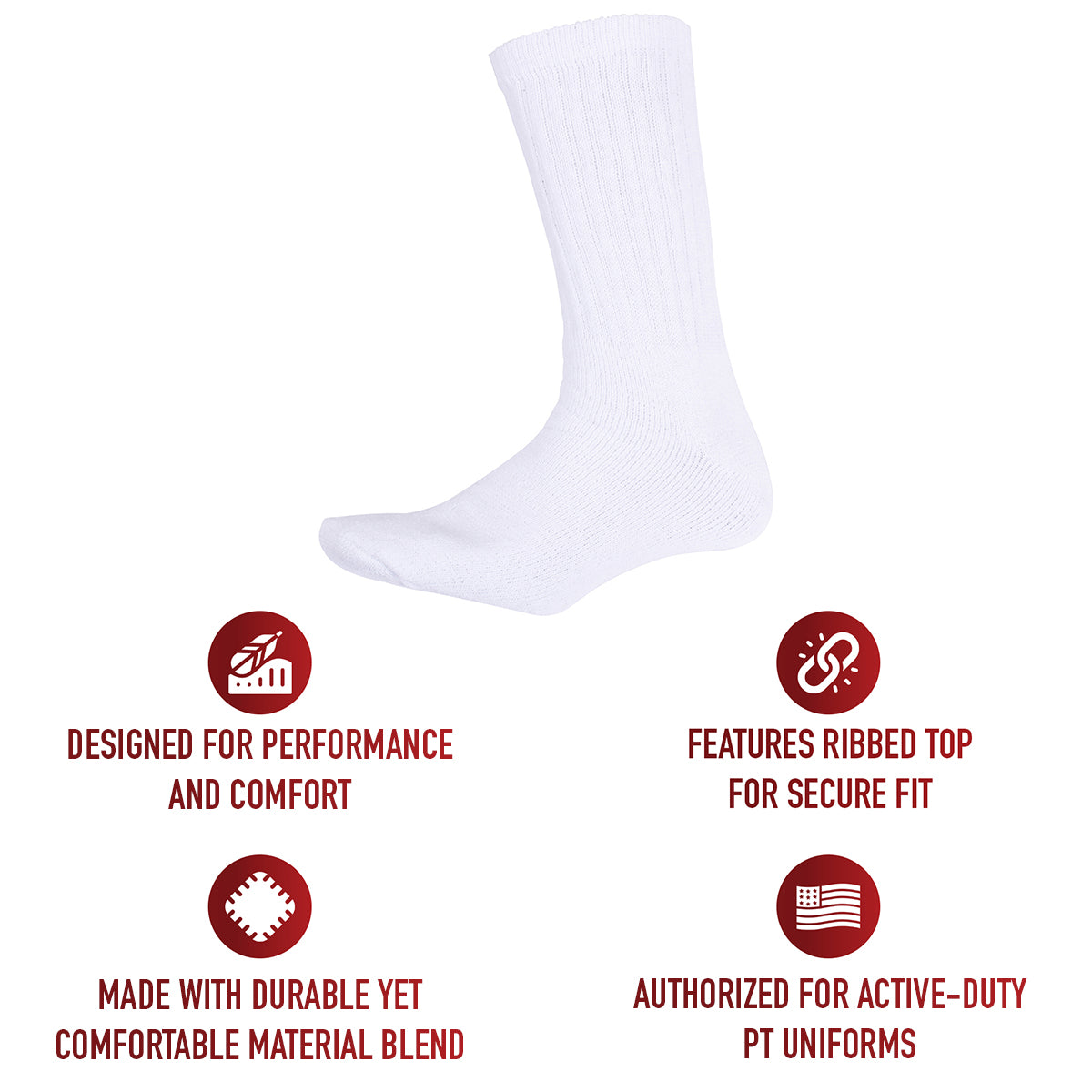 Rothco Athletic Crew Socks LARSON TACTICAL SUPPLY