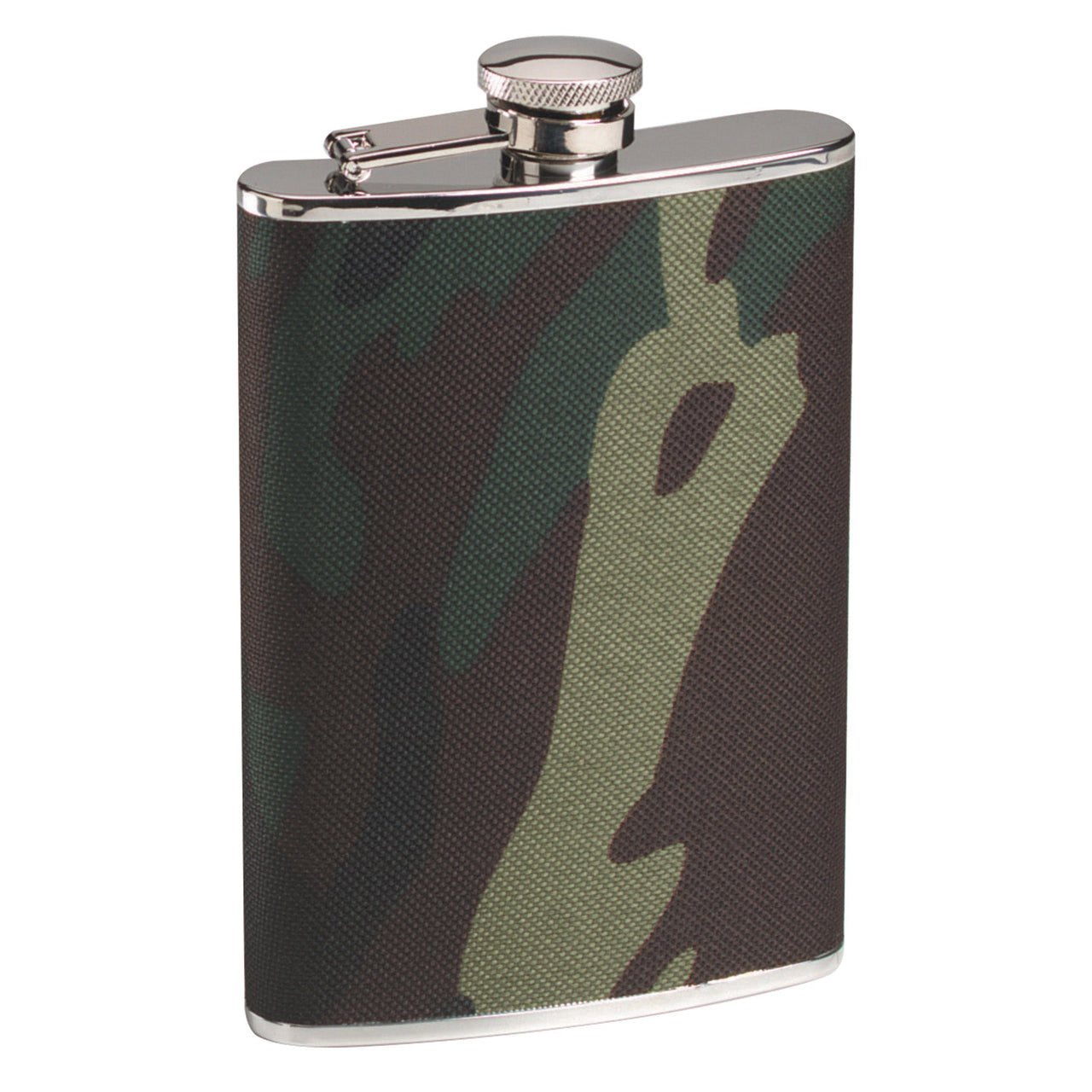 Rothco Woodland Camo Stainless Steel Camo Flask LARSON TACTICAL SUPPLY