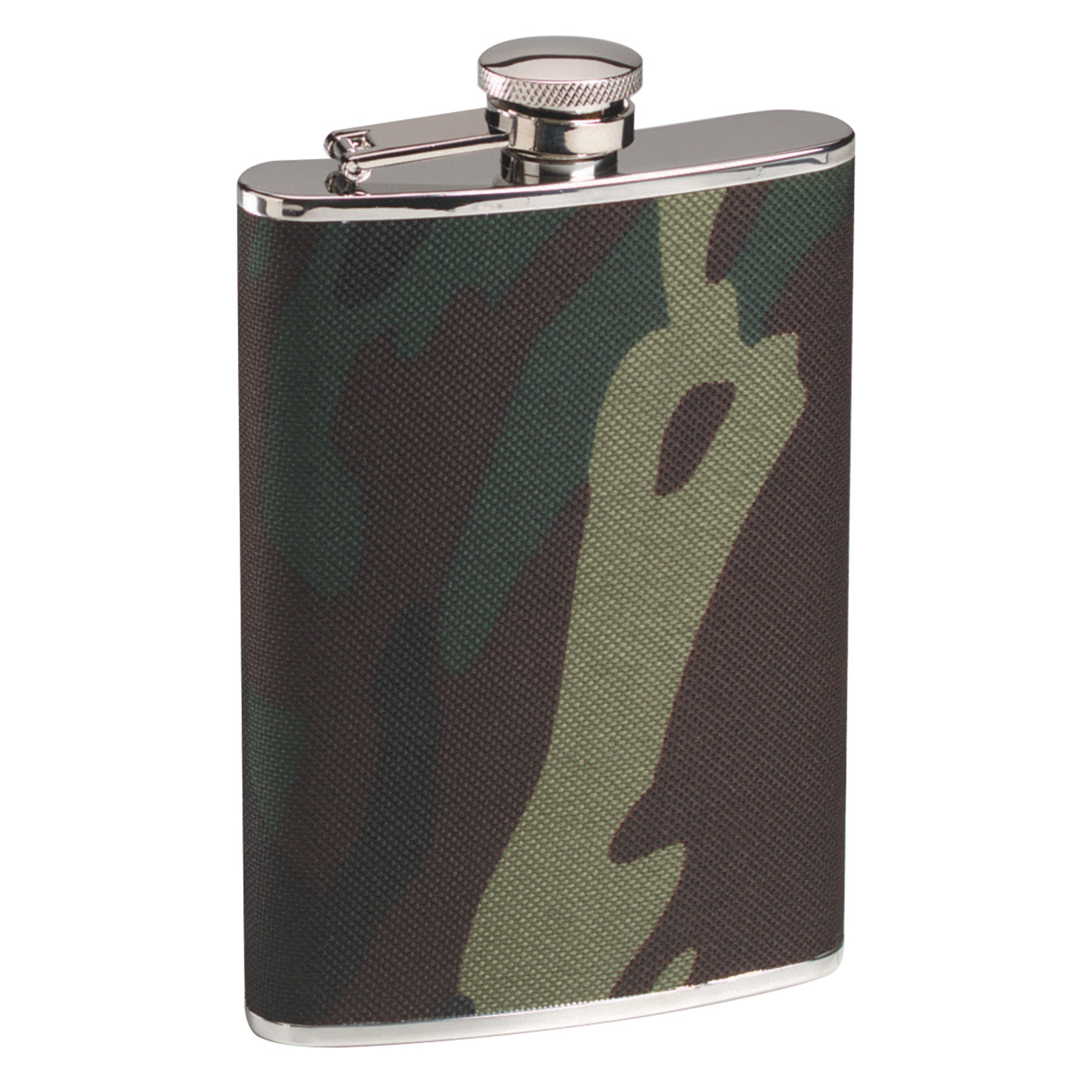 Rothco Woodland Camo Stainless Steel Camo Flask LARSON TACTICAL SUPPLY