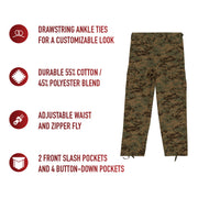 Rothco Kids Digital Camo BDU Pants LARSON TACTICAL SUPPLY