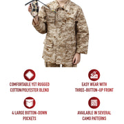 Rothco Kids Camo BDU Shirt LARSON TACTICAL SUPPLY