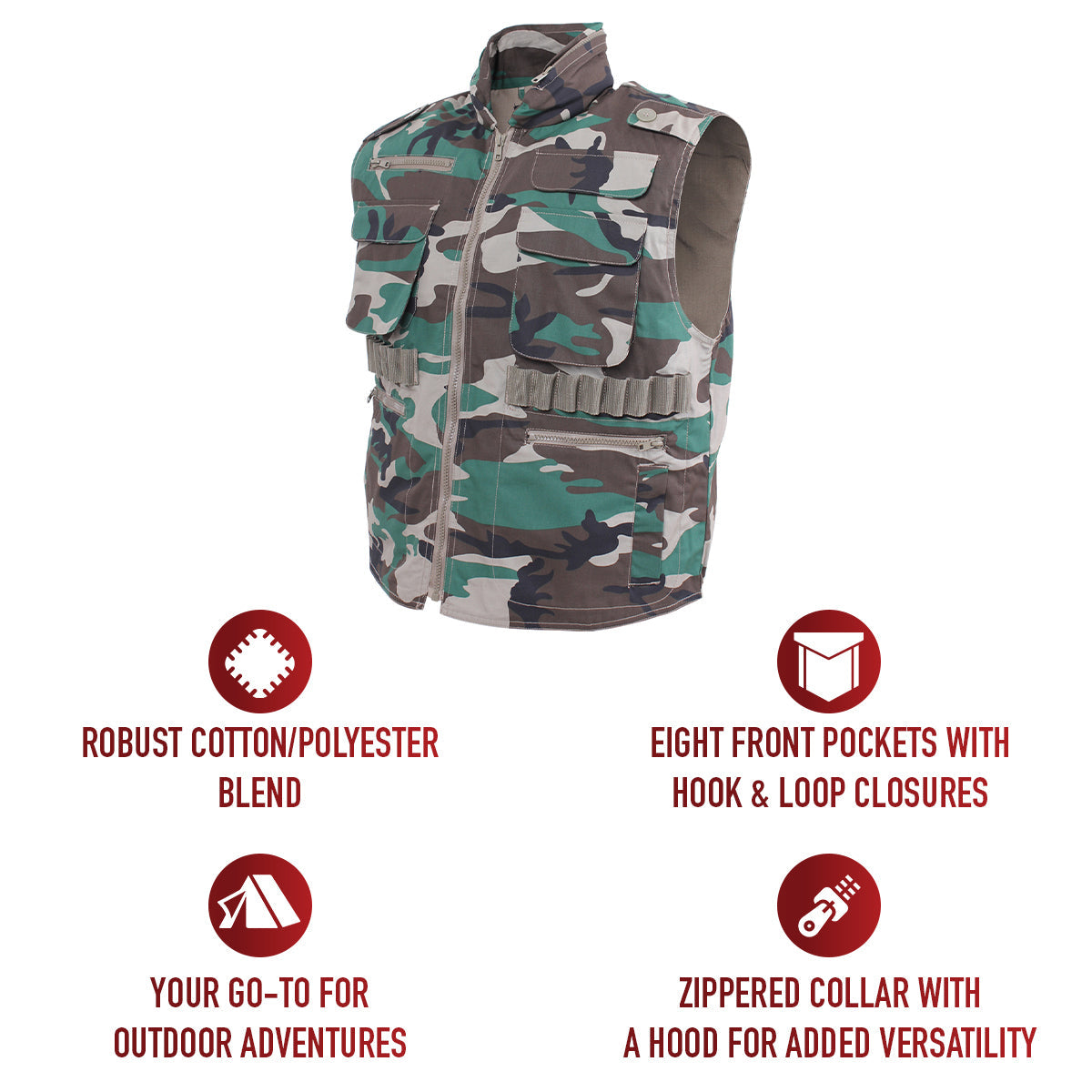 Rothco X Bear Archery Fred Bear Camo Ranger Vest LARSON TACTICAL SUPPLY