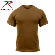Rothco Solid Color T-Shirt with Cotton / Polyester Blend LARSON TACTICAL SUPPLY
