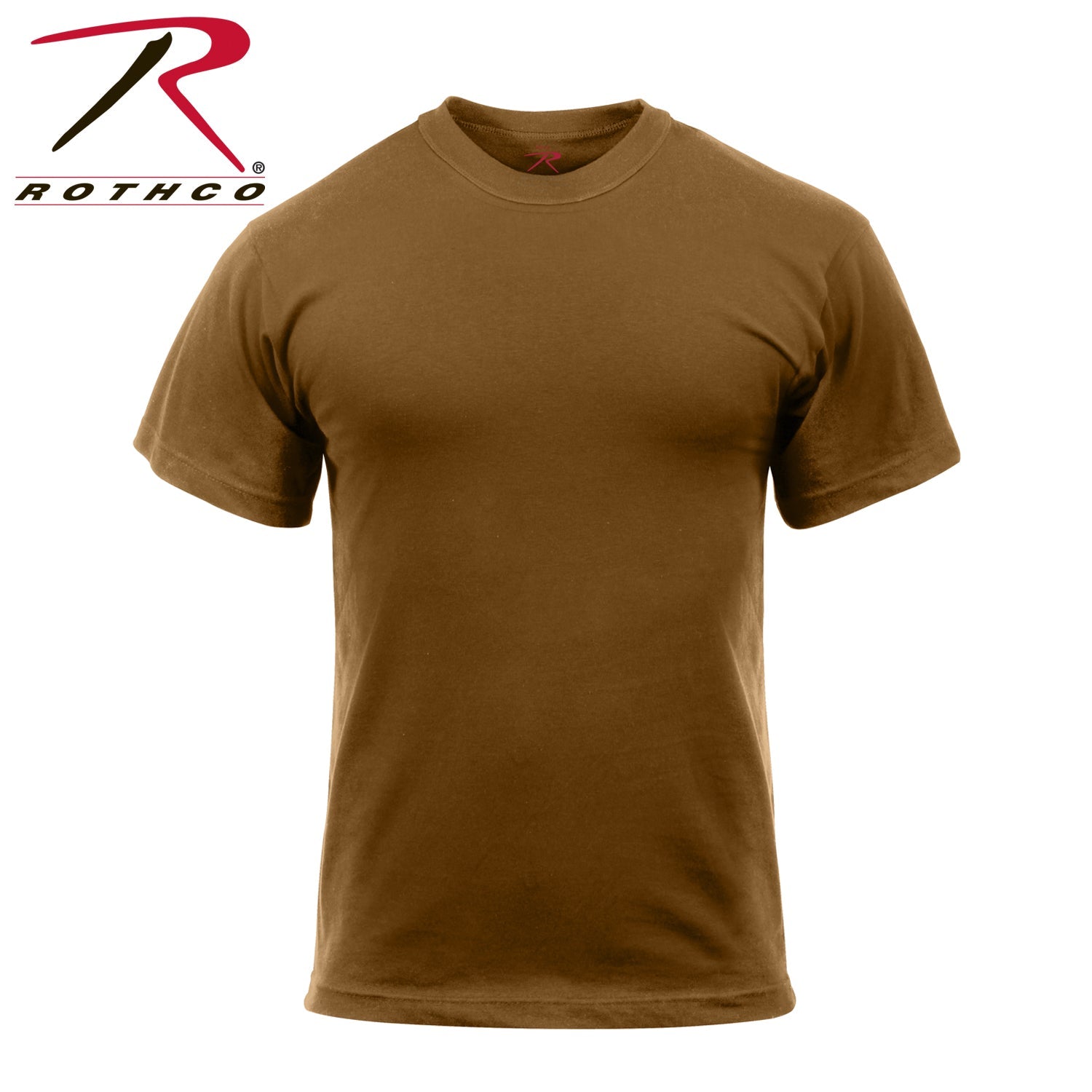 Rothco Solid Color T-Shirt with Cotton / Polyester Blend LARSON TACTICAL SUPPLY