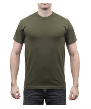 Rothco Solid Color T-Shirt with Cotton / Polyester Blend LARSON TACTICAL SUPPLY