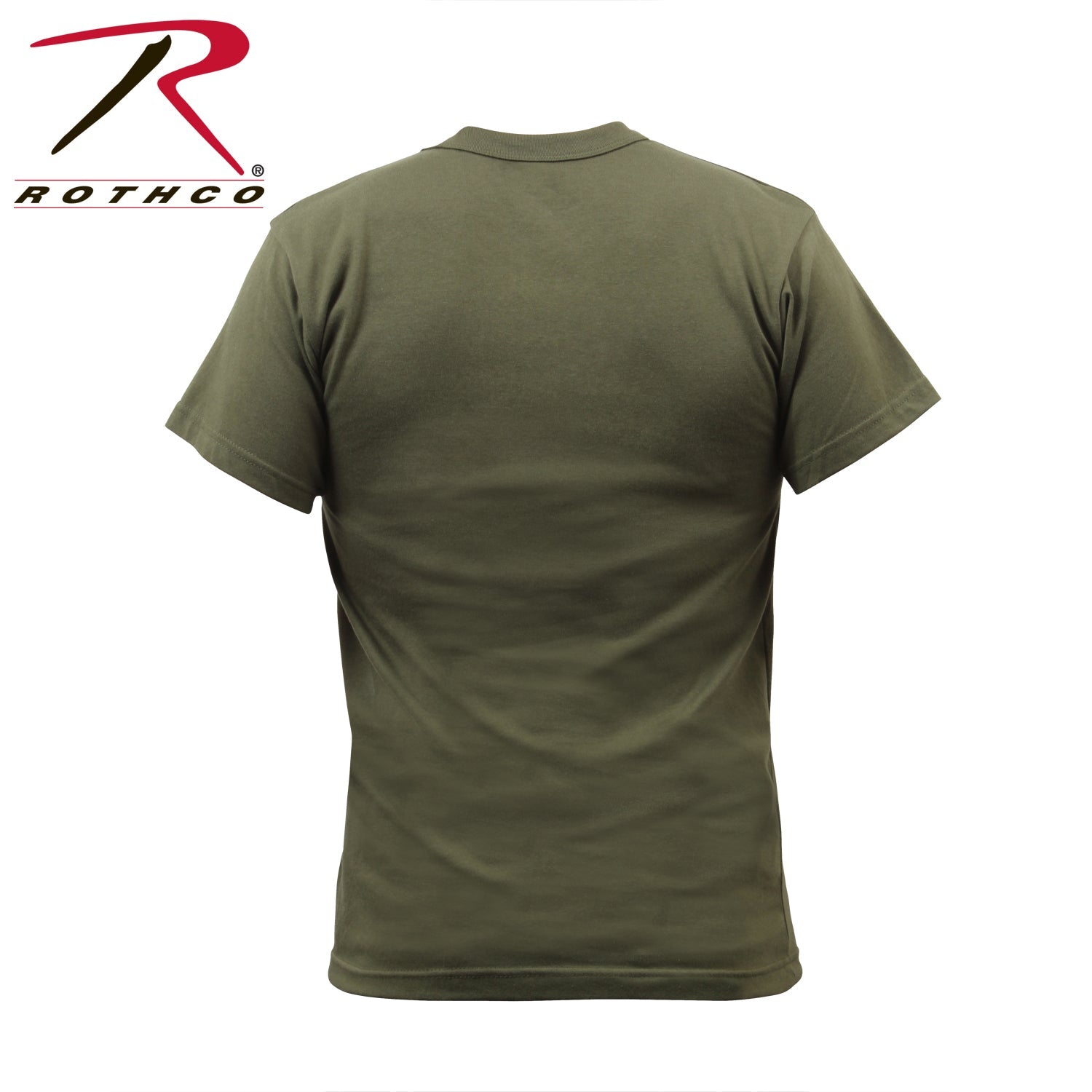 Rothco Solid Color T-Shirt with Cotton / Polyester Blend LARSON TACTICAL SUPPLY