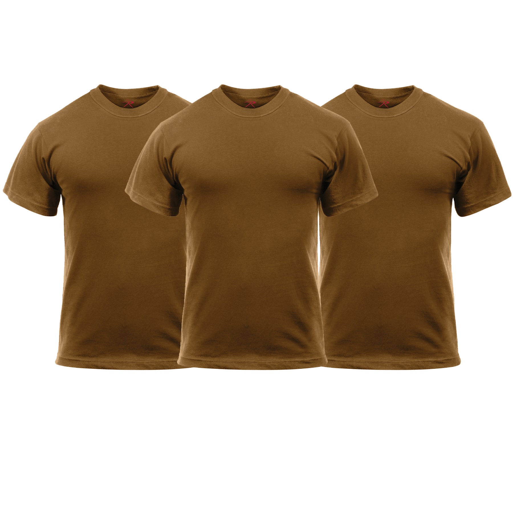 Rothco Solid Color T-Shirt with Cotton / Polyester Blend LARSON TACTICAL SUPPLY