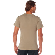 Rothco Solid Color T-Shirt with Cotton / Polyester Blend LARSON TACTICAL SUPPLY