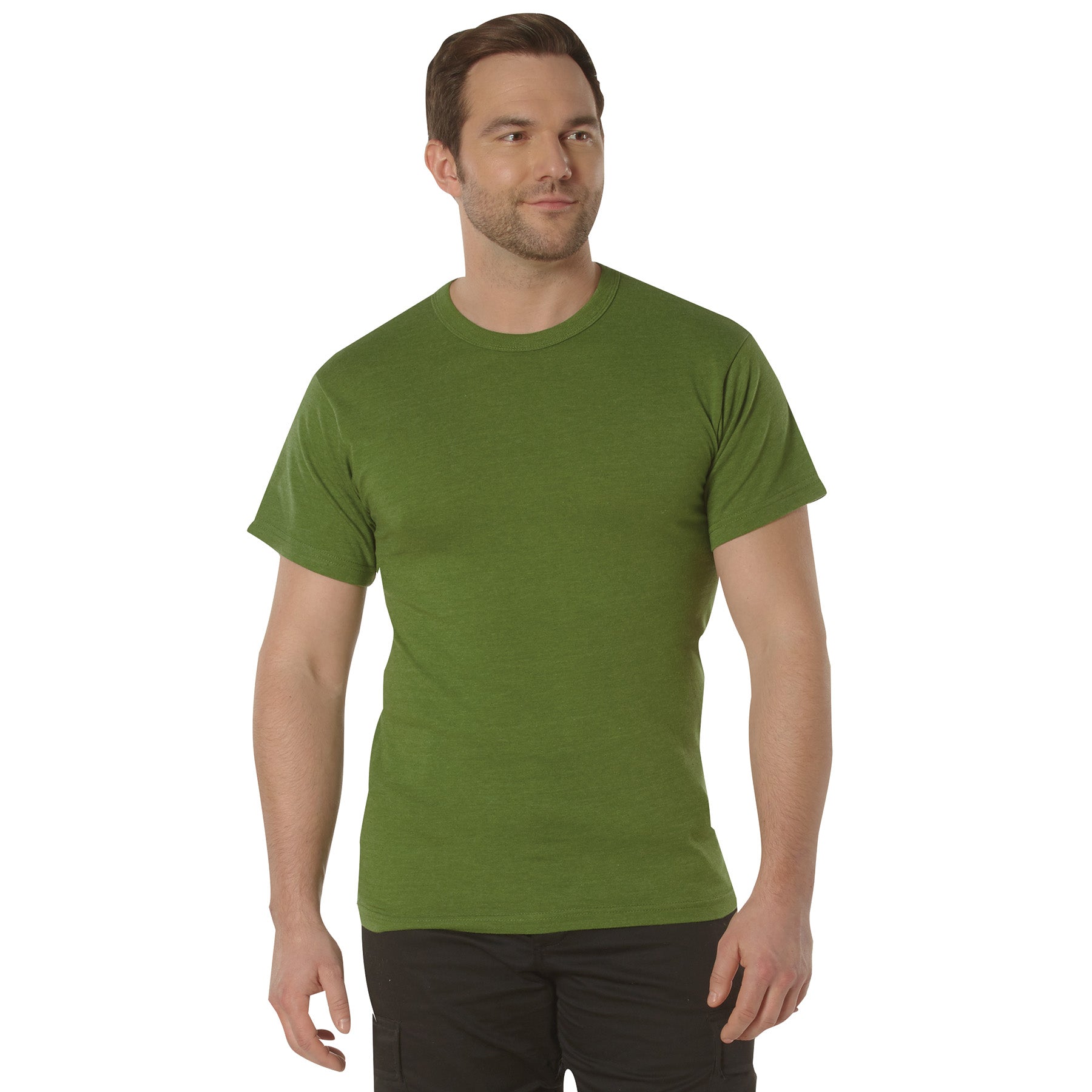 Rothco Solid Color T-Shirt with Cotton / Polyester Blend LARSON TACTICAL SUPPLY