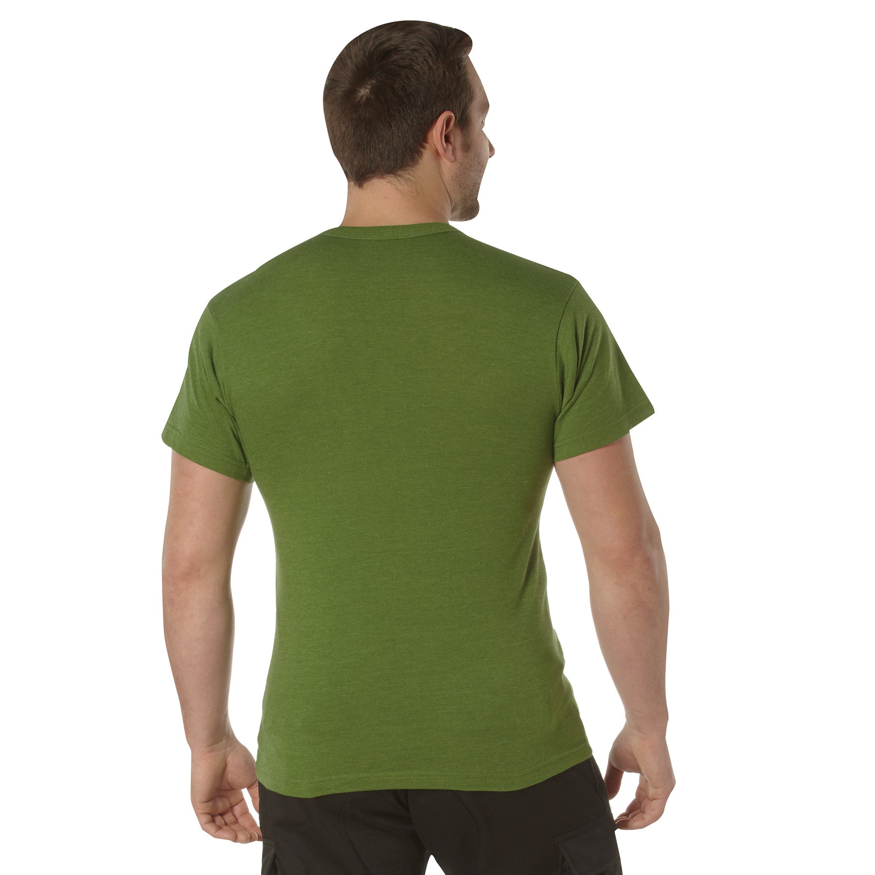 Rothco Solid Color T-Shirt with Cotton / Polyester Blend LARSON TACTICAL SUPPLY