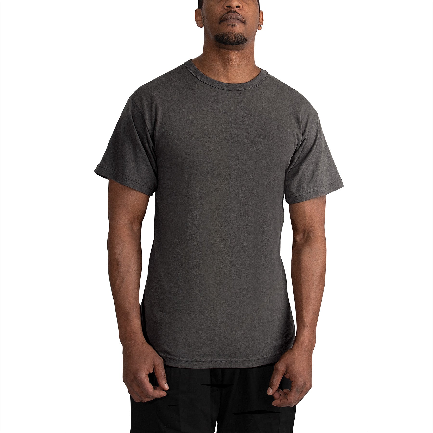Rothco Solid Color T-Shirt with Cotton / Polyester Blend LARSON TACTICAL SUPPLY
