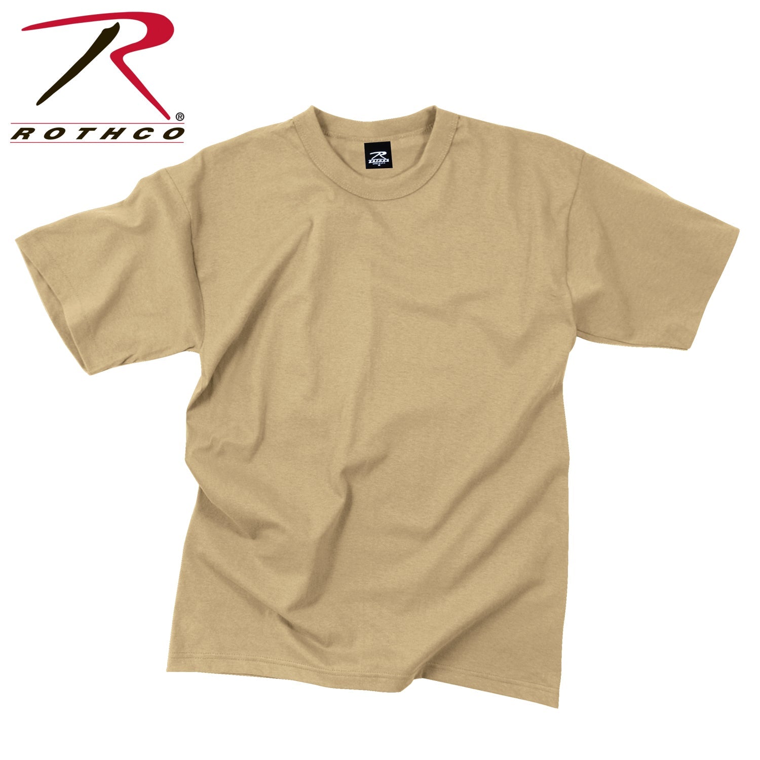 Rothco Solid Color T-Shirt with Cotton / Polyester Blend LARSON TACTICAL SUPPLY