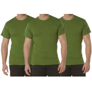 Rothco Solid Color T-Shirt with Cotton / Polyester Blend LARSON TACTICAL SUPPLY