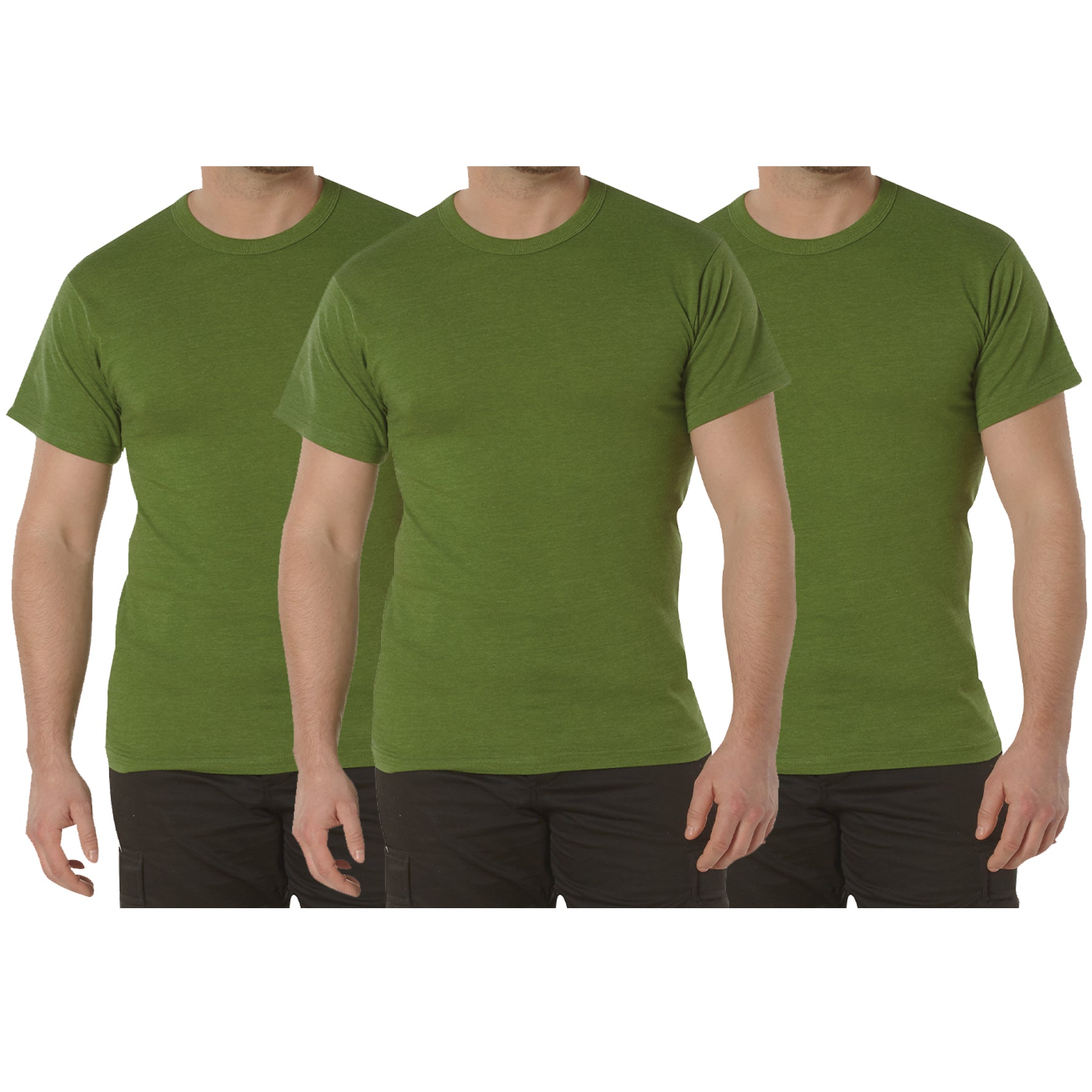 Rothco Solid Color T-Shirt with Cotton / Polyester Blend LARSON TACTICAL SUPPLY