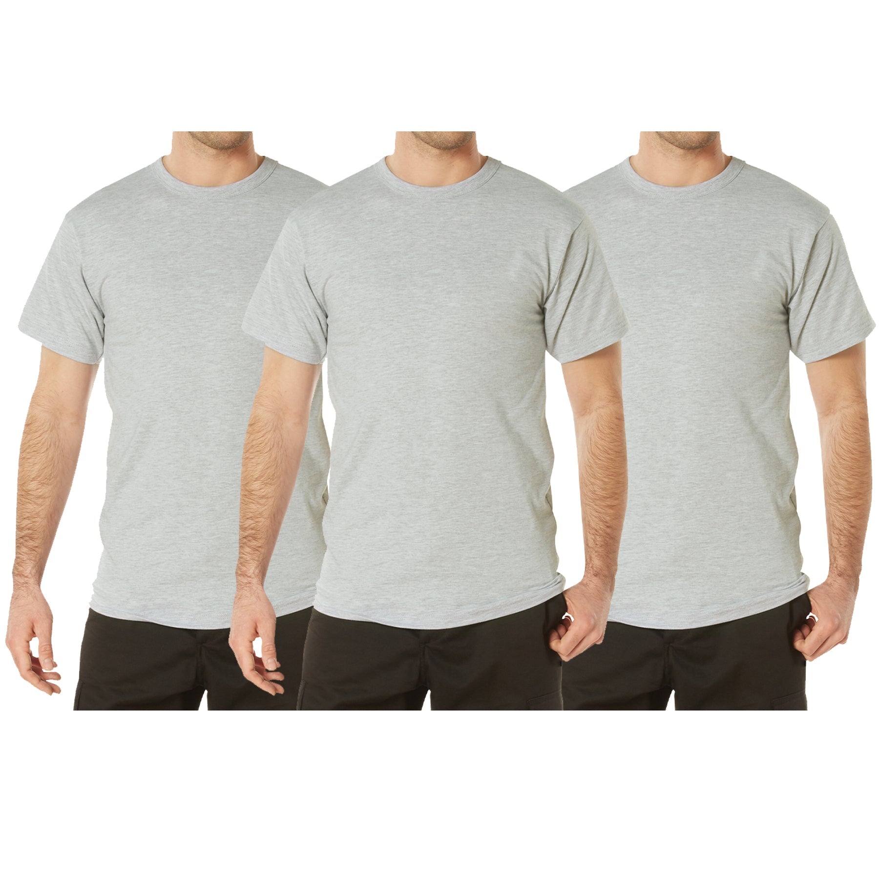 Rothco Solid Color T-Shirt with Cotton / Polyester Blend LARSON TACTICAL SUPPLY