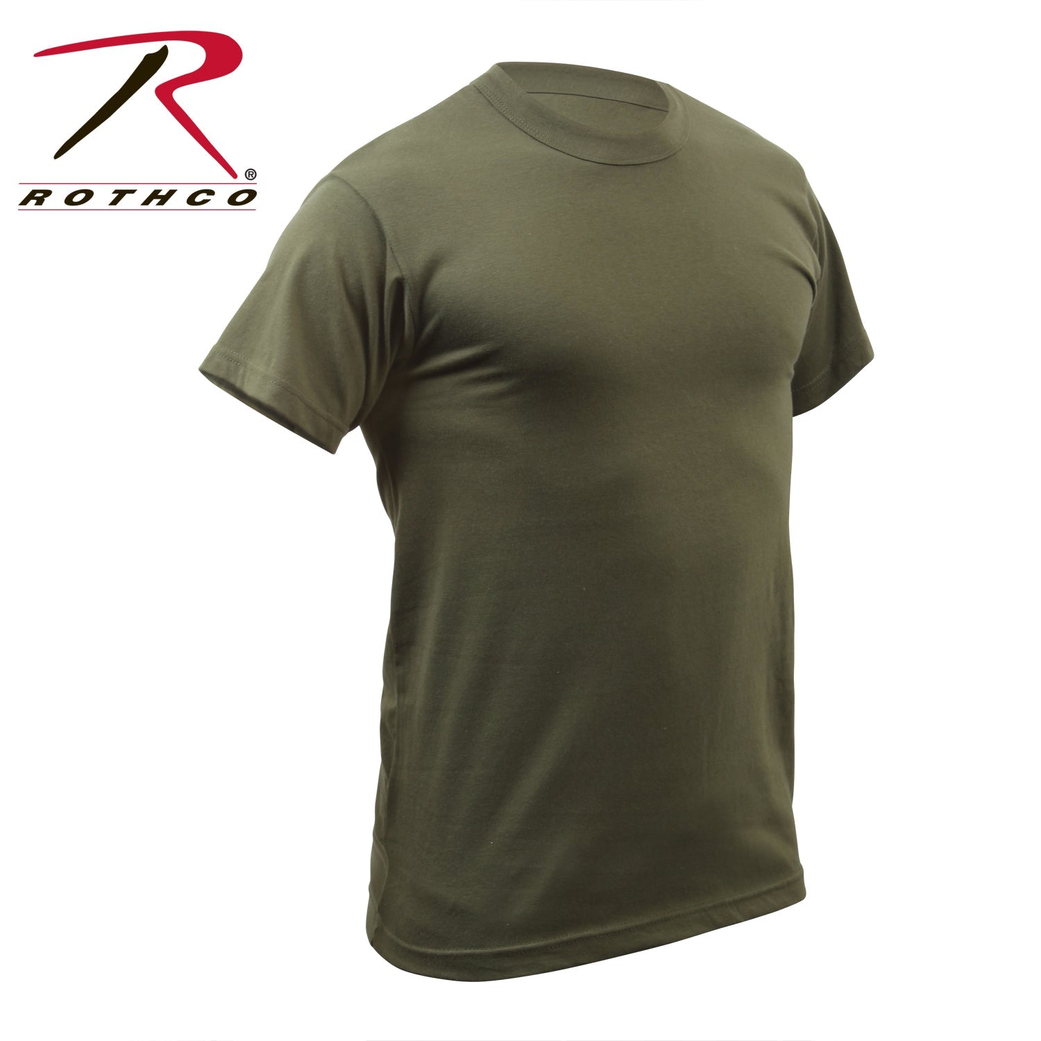 Rothco Solid Color T-Shirt with Cotton / Polyester Blend LARSON TACTICAL SUPPLY