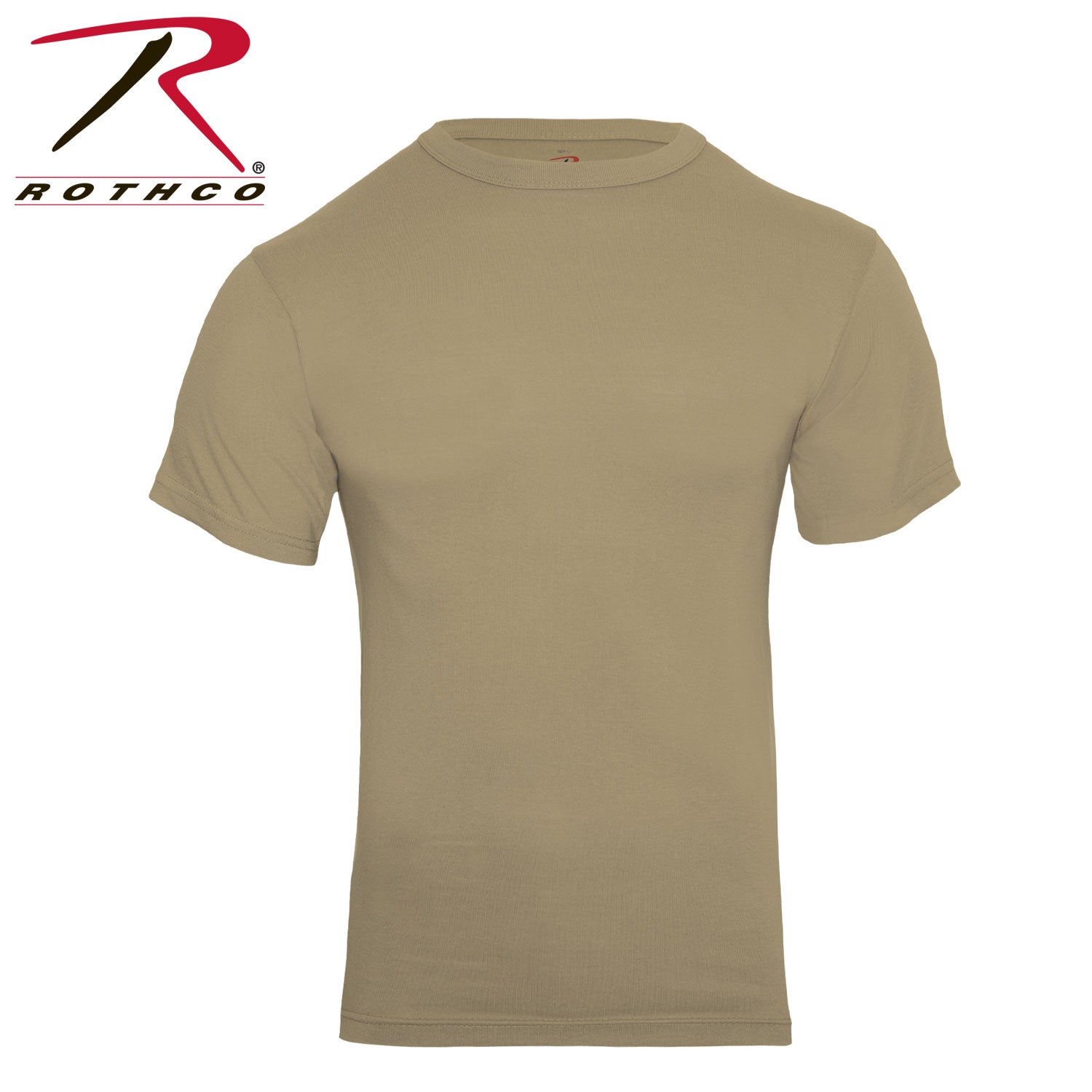 Rothco Solid Color T-Shirt with Cotton / Polyester Blend LARSON TACTICAL SUPPLY