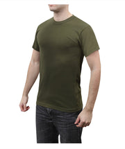 Rothco Solid Color T-Shirt with Cotton / Polyester Blend LARSON TACTICAL SUPPLY