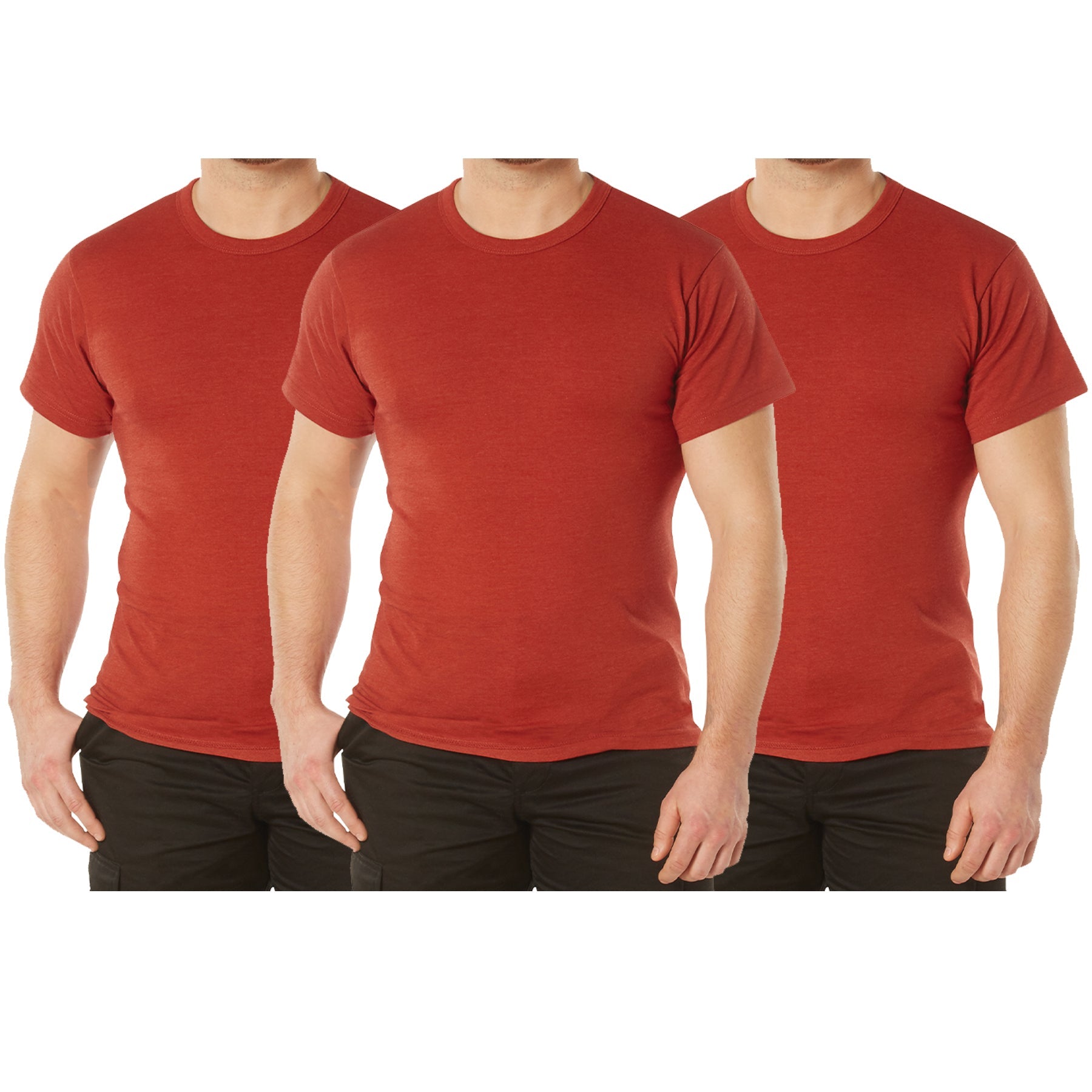 Rothco Solid Color T-Shirt with Cotton / Polyester Blend LARSON TACTICAL SUPPLY