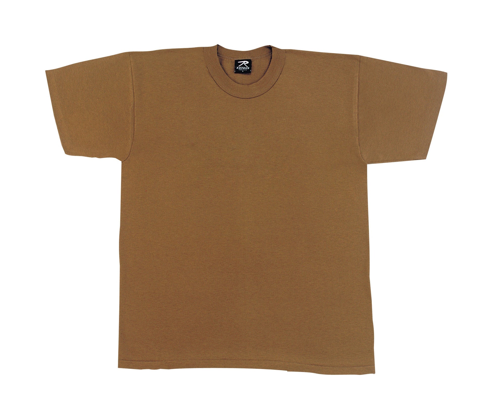 Rothco Solid Color T-Shirt with Cotton / Polyester Blend LARSON TACTICAL SUPPLY