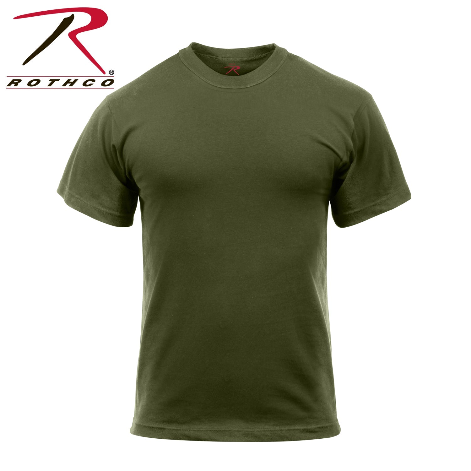 Rothco Solid Color T-Shirt with Cotton / Polyester Blend LARSON TACTICAL SUPPLY