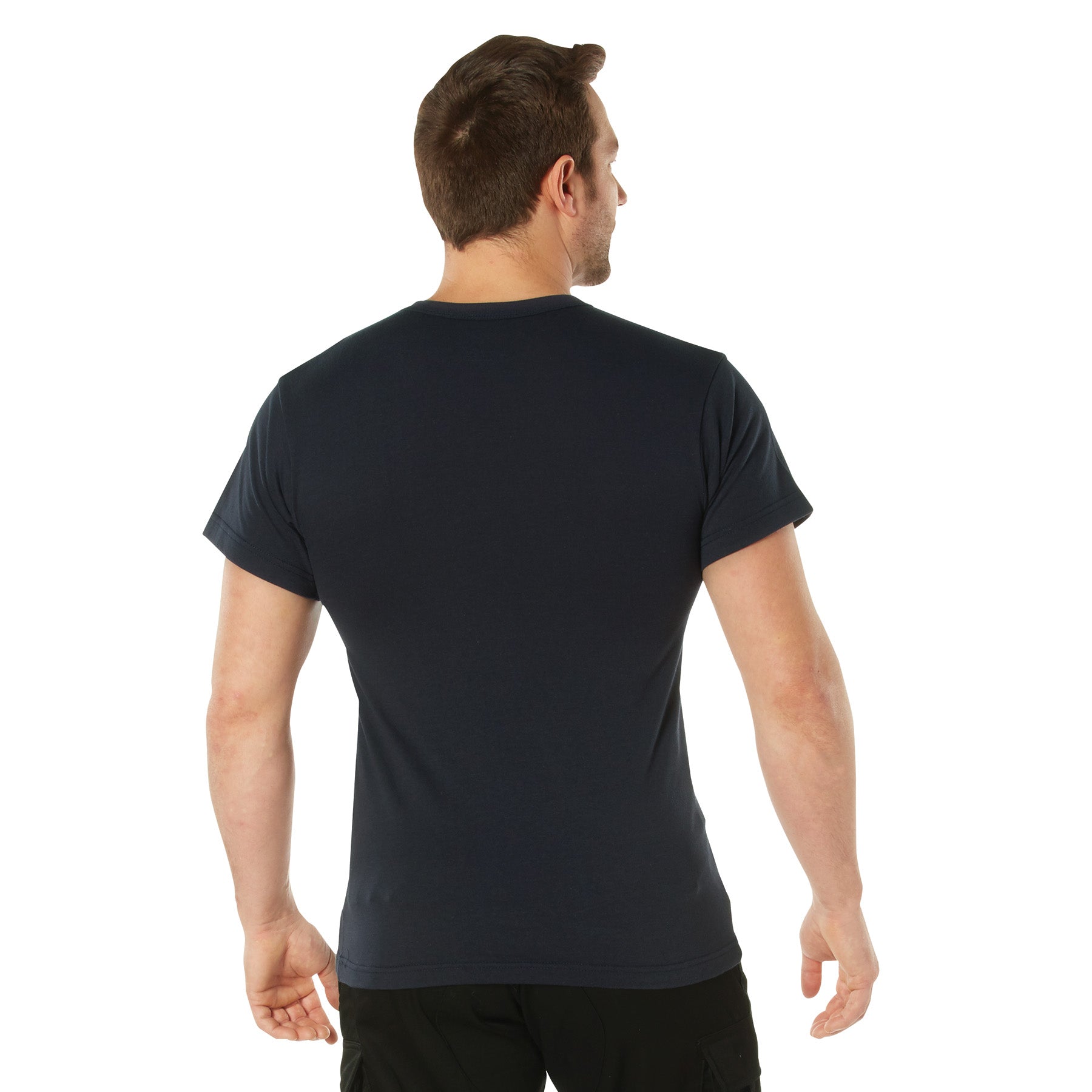 Rothco Solid Color T-Shirt with Cotton / Polyester Blend LARSON TACTICAL SUPPLY