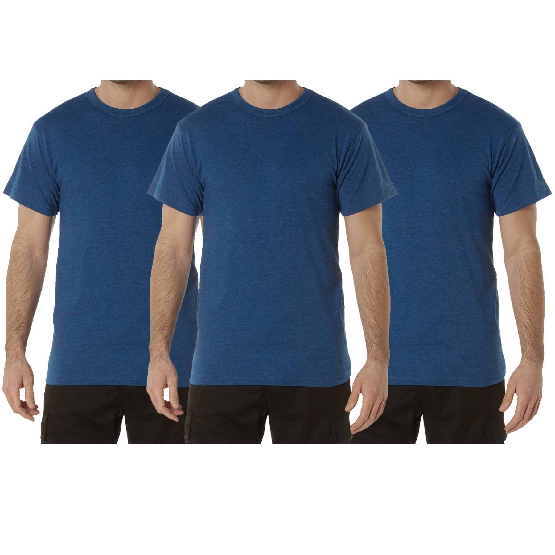 Rothco Solid Color T-Shirt with Cotton / Polyester Blend LARSON TACTICAL SUPPLY