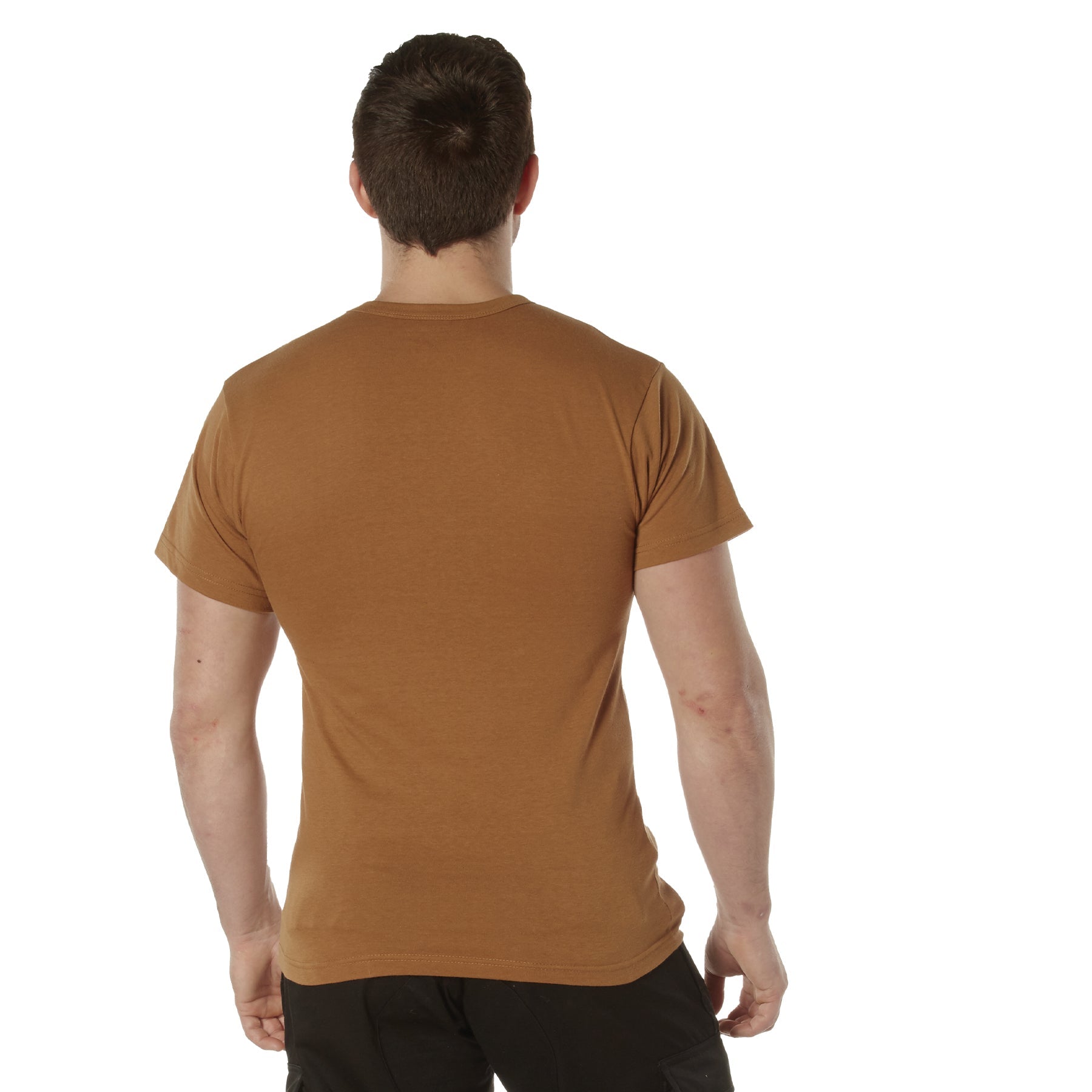 Rothco Solid Color T-Shirt with Cotton / Polyester Blend LARSON TACTICAL SUPPLY