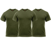 Rothco Solid Color T-Shirt with Cotton / Polyester Blend LARSON TACTICAL SUPPLY