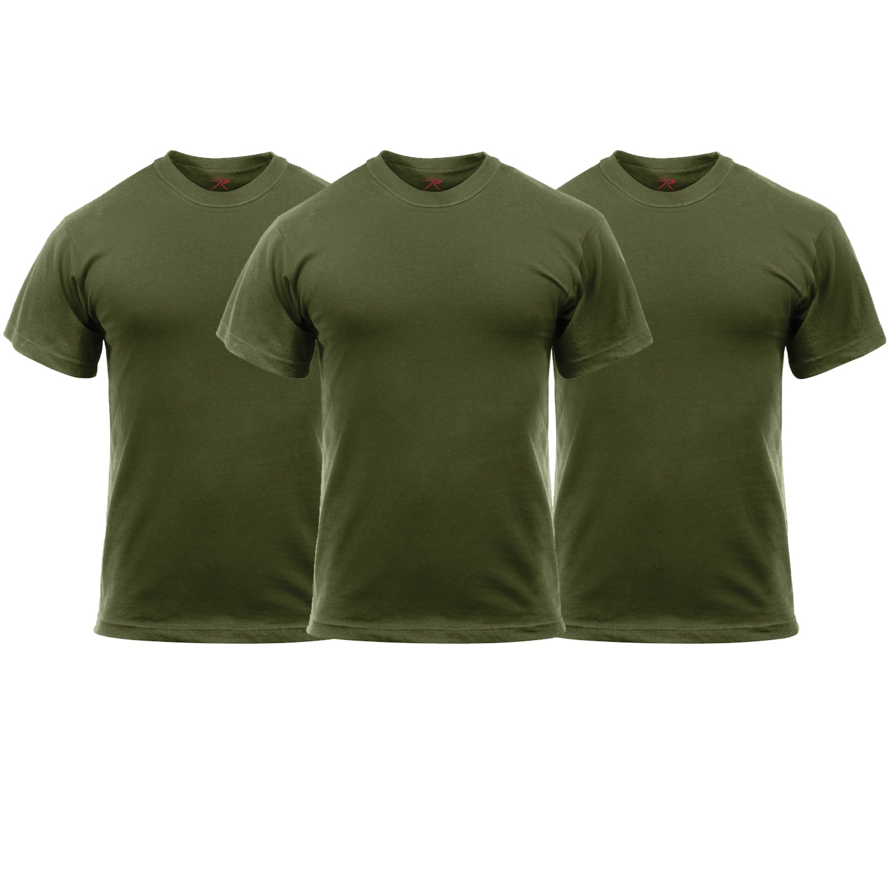 Rothco Solid Color T-Shirt with Cotton / Polyester Blend LARSON TACTICAL SUPPLY