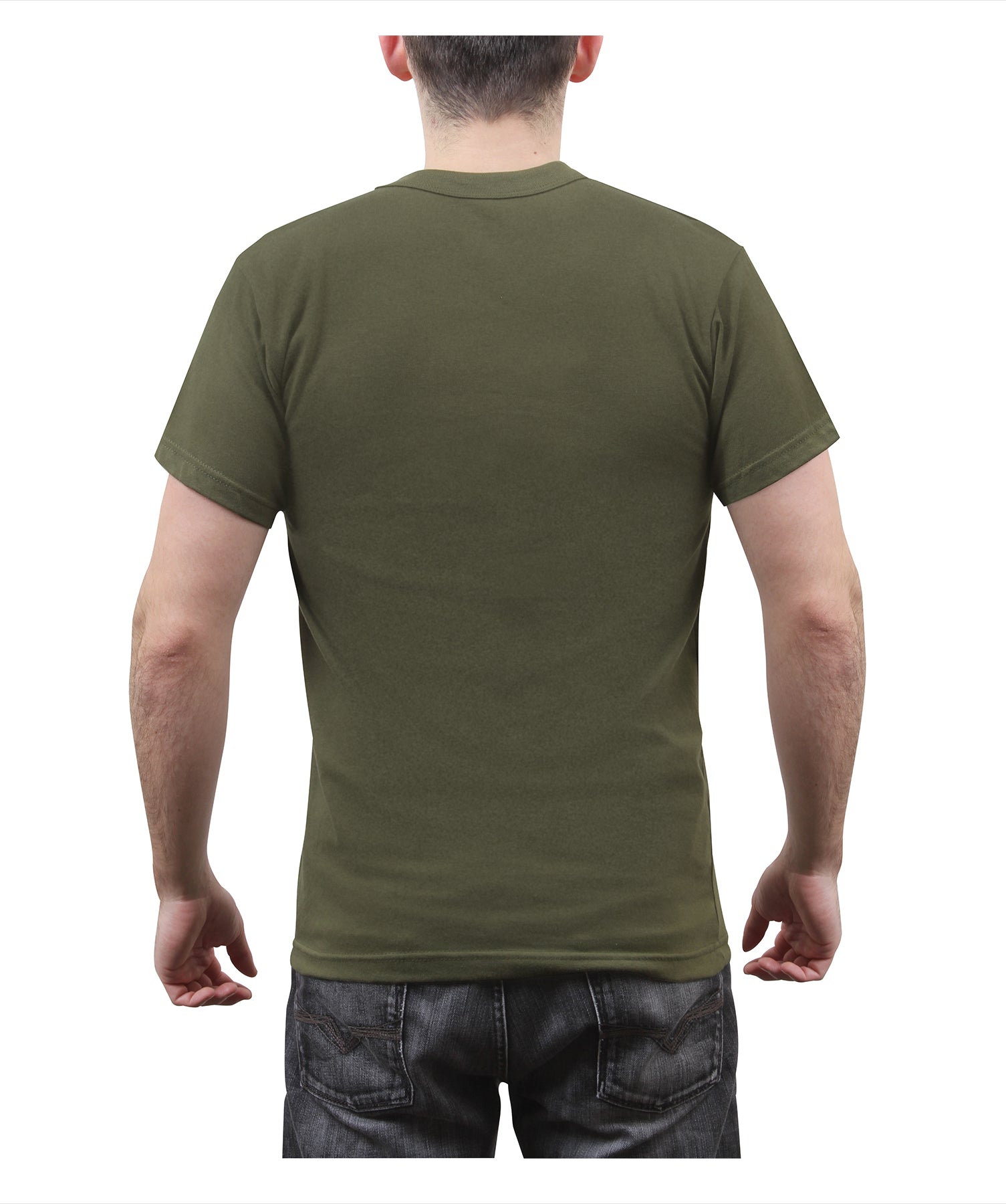 Rothco Solid Color T-Shirt with Cotton / Polyester Blend LARSON TACTICAL SUPPLY