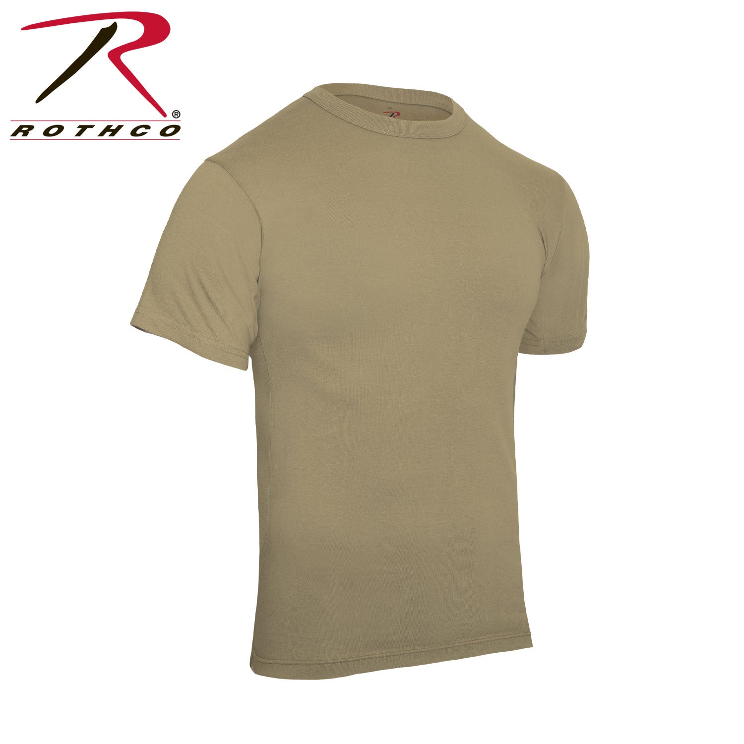 Rothco Solid Color T-Shirt with Cotton / Polyester Blend LARSON TACTICAL SUPPLY